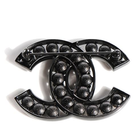 chanel brooch black and clear crystals|Chanel brooch price.